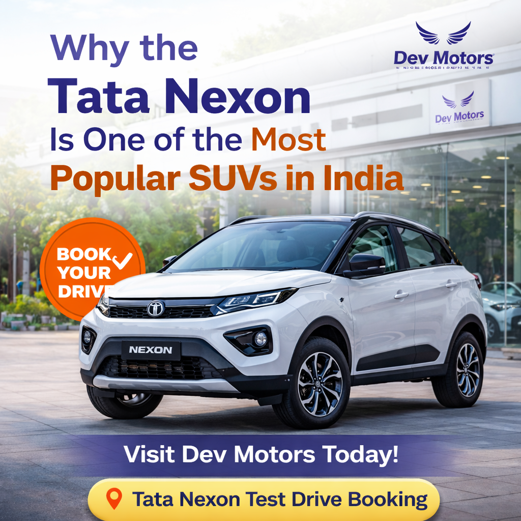 Tata Nexon test drive booking at Dev Motors