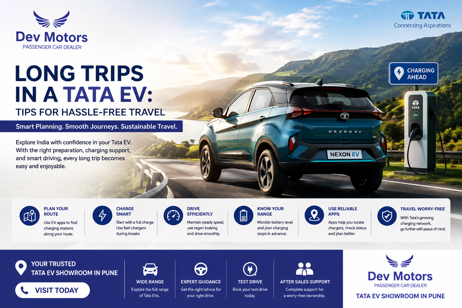 Long Trips in a Tata EV: Tips for Hassle-Free Travel