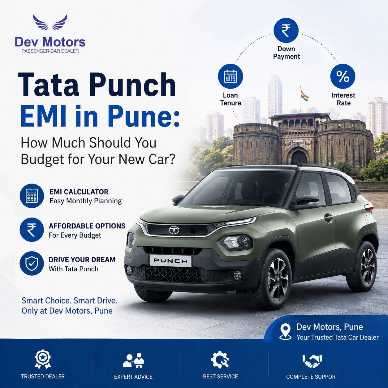Tata Punch EMI in Pune: How Much Should You Budget for Your New Car?