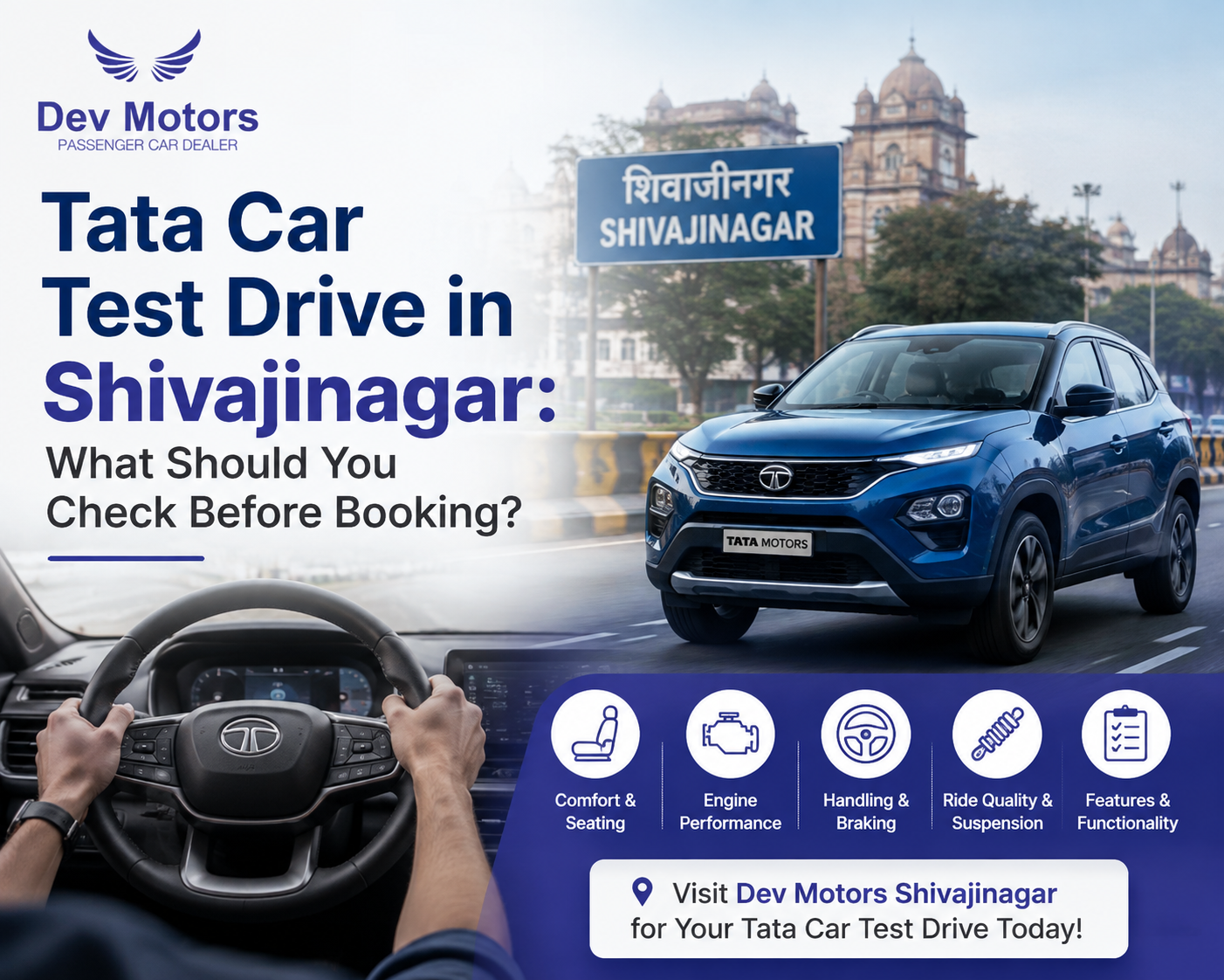 Tata Car Test Drive in Shivajinagar: What Should You Check Before Booking?