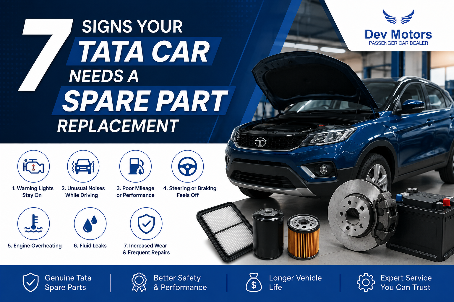 7 Signs Your Tata Car Needs a Spare Part Replacement