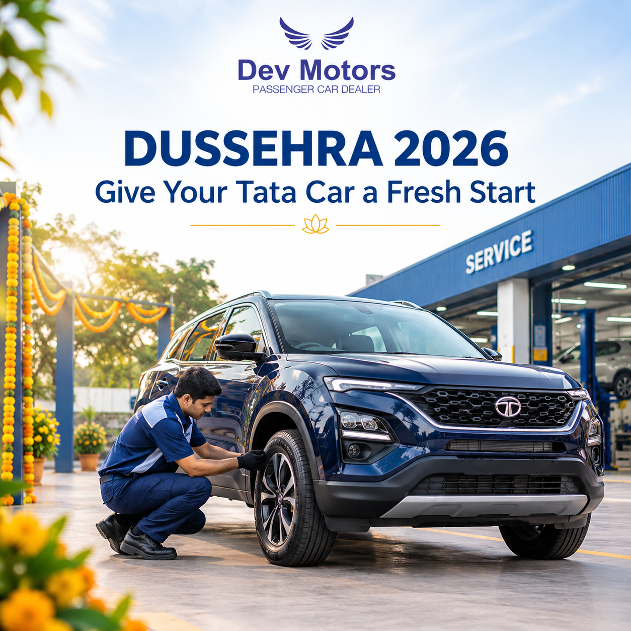 Dussehra 2026: Give Your Tata Car a Fresh Start with a Festive Service Check