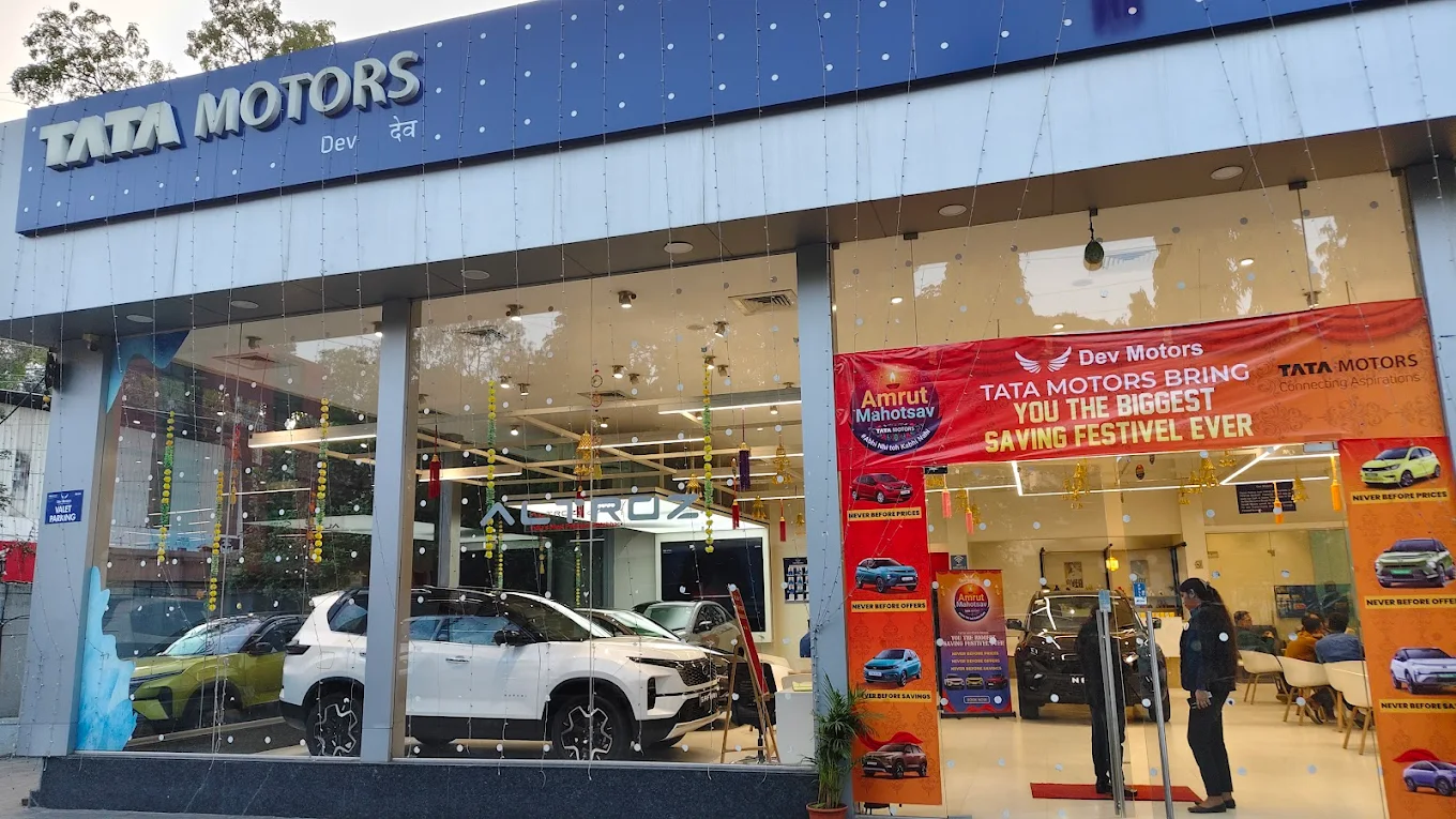 Dev Motors showroom Sinhgad Road Pune interior